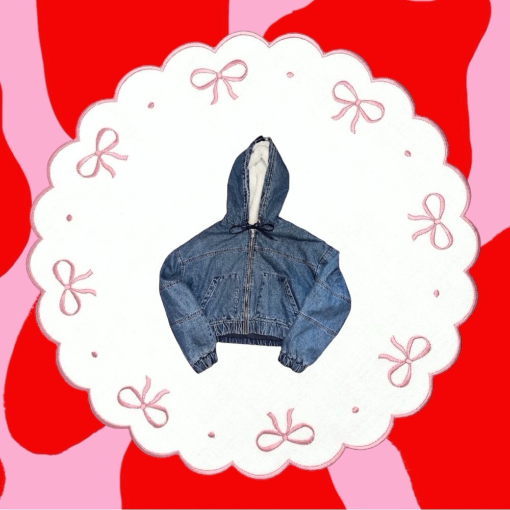 aeropostale denim-style cropped jacket 🍦